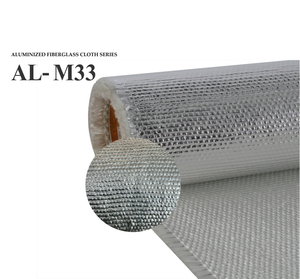 AL-M33 Wet And Stick Aluminized Non Woven Fiberglass Cloth